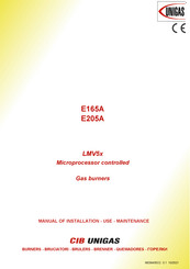 Unigas E165A Manual Of Installation - Use - Maintenance