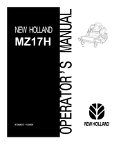 New Holland MZ17H Operator's Manual