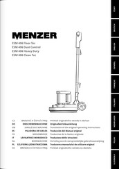 Menzer ESM 406 Dust Control Translation Of The Original Operating Instructions