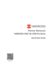 Hikmicro LYNX S Series Quick Start Manual