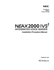 NEC NEAX2000 IVS2 Installation Manual