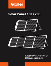 Rollei Solar Panel 100 Manual