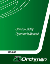 Orthman 125-836 Operator's Manual