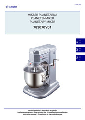 Stalgast 783070V01 Instruction Manual