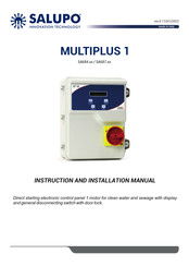 SALUPO MULTIPLUS 1 SA687 Series Instruction And Installation Manual