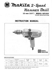 Makita HP1310 Instruction Manual