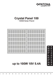 PATONA Crystal Panel 100 Manual