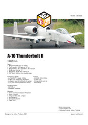 Paper Replika A-10 Thunderbolt II Manual