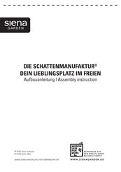 siena GARDEN DACH P31660 Assembly Instruction