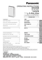 Panasonic F-PXL35H Operating Instructions Manual