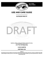 HAMPTON BAY 25945 Use And Care Manual