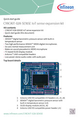 Infineon CY8CKIT-028-SENSE Quick Start Manual