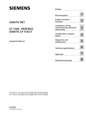 Siemens SIMATIC NET CP 1542-5 Equipment Manual
