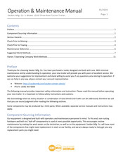 Sauber 1539 Operation & Maintenance Manual