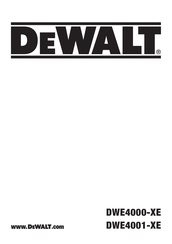 DeWalt DWE4000-XE Original Instructions Manual