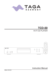 Taga Harmony TCD-50 Instruction Manual