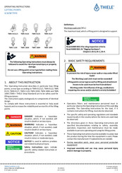 Thiele TWN 0127 Operating Instructions Manual