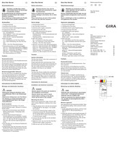 Gira One Manual