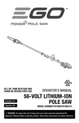 Ego power+ PS1000-FC Manuals | ManualsLib