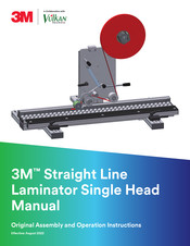 3M Straight Line Laminator Single Head Assembly And Operation Instructions Manual