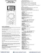 Bk Precision 2706B Operating Instructions
