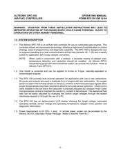 Altronic EPC-100 Operating Manual
