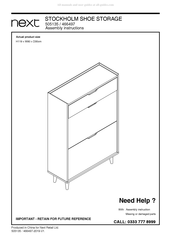 Next STOCKHOLM SHOE STORAGE 505135 Assembly Instructions Manual