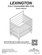 Sweetpea Baby LEXINGTON 3-in-1 Convertible Mini Crib Owner's Manual