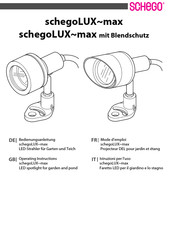 Schego schegoLUX-max Operating Instructions Manual