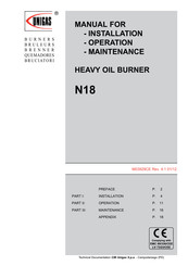 Unigas N18 Manual For Installation, Operation And Maintenance