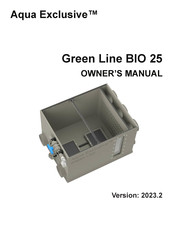 Aqua Exclusive Green Line BIO 25 Owner's Manual