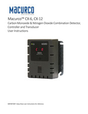 Macurco CX-6 User Instructions