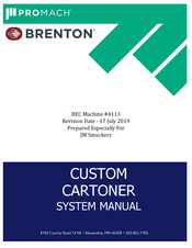 brenton PROMACH 4113 System Manual