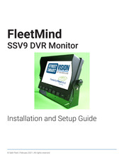 Safe Fleet FleetMind SSV9 Installation And Setup Manual