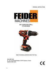 Feider Machines FPV20V2B2B Instructions Manual