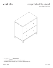 West Elm morgan Assembly Instructions Manual