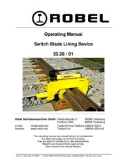 ROBEL 22.28/01 Operating Manual