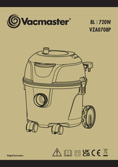 Vacmaster VZA0708P Original Instructions Manual