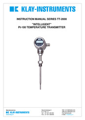 KLAY-INSTRUMENTS TT-2000 Series Instruction Manual