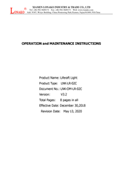 Lonako LNK-LR-02C Operation And Maintenance Instruction