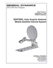 Satcom GENERAL DYNAMICS SENTINEL Manual