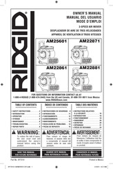 Emerson RIDGID AM25601 Owner's Manual