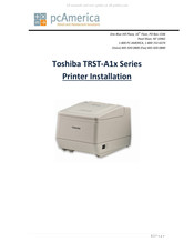 Toshiba TRST-A1 Series Installation Manual