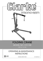 Clarke 7611005 Operating & Maintenance Instructions