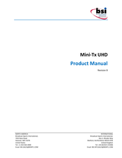 BSi Mini-Tx UHD Product Manual