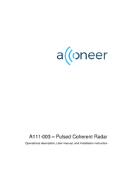 Acconeer A111-003-TY User Manual