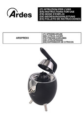 ARDES ARSPRE03 Instructions For Use Manual