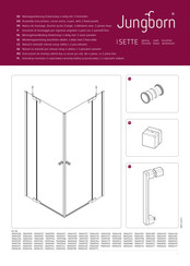 Jungborn Sette 10606070 Assembly Instructions Manual