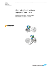Endress+Hauser Deltabar PMD78B Operating Instructions Manual