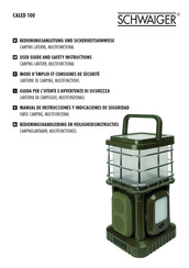 Schwaiger CALED 100 User Manual And Safety Instructions